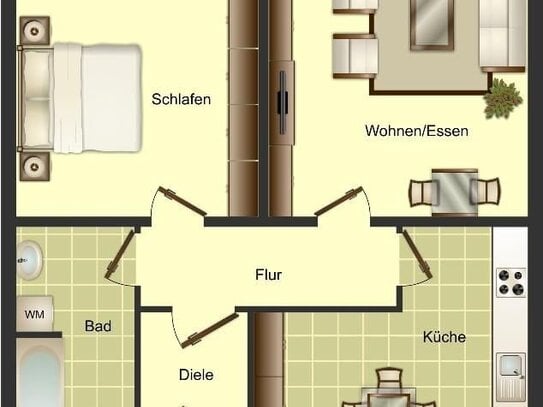 3-Zimmer-Wohnung in Düsseldorf Garath