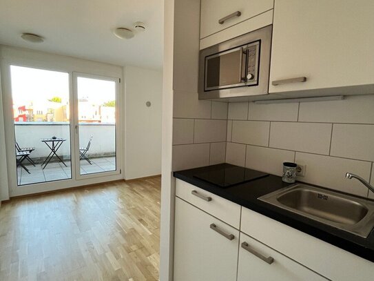 Sofort Rendite: Modernes Studenten-Apartment mit Dachterrasse zum Innenhof