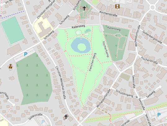 Top Lage: Zwei Baugrundstücke zusammenlegbar ca. 1.404 m² mit Zugang zum Kurpark in 23743 Grömitz