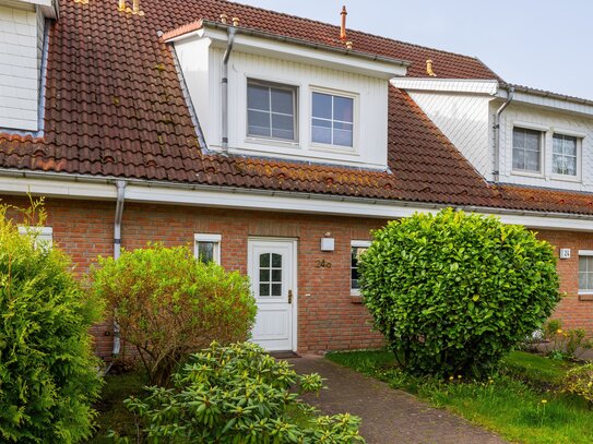 Bahnhofsnah! Mit Carport, Feldblick u.v.m.: Schönes Reihenmittelhaus in Petershagen