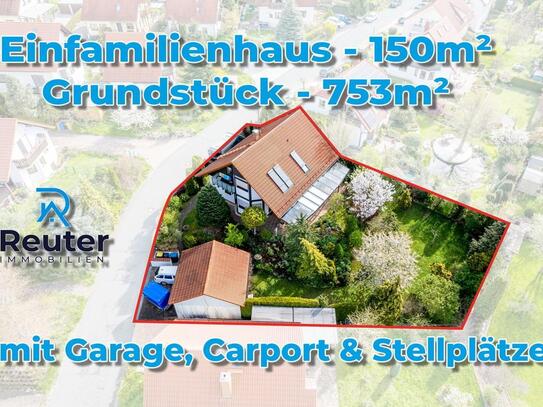 Modernes Einfamilienhaus mit Einliegerwohnung, traumhaften Garten und unverbaubaren Blick