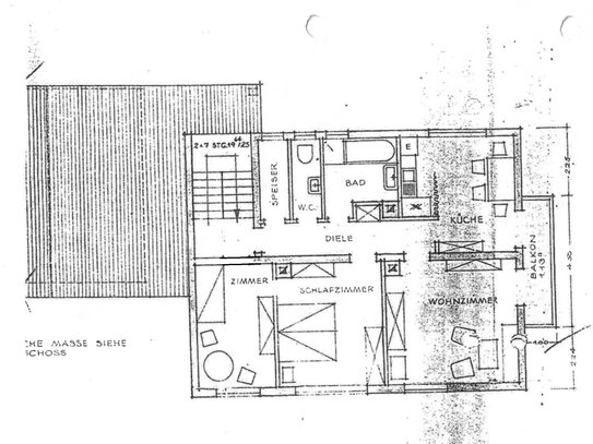 3 Zimmer Wohnung mit Balkon und Garten