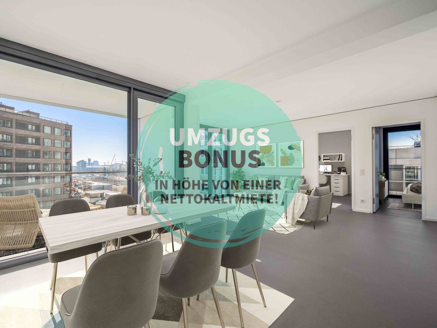 Live Elevated - Charmantes 3-Zimmer-Apartment mit Loggia im exklusiven Colonnades - Photo 1