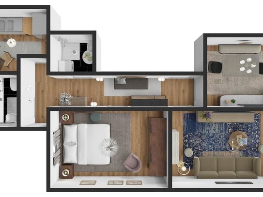 Erstbezug nach Modernisierung im Herzen von St. Pauli • ca. 55 m² große 3-Zi.-Altbau-Wohnung