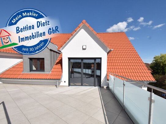 HAUS PAULA! Neubauwohnung mit 34m² Dachterrasse ! Wärmepumpe - Aufzug - Tiefgarage!