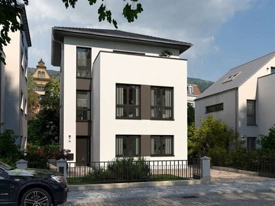 Townhouse mit Walmdach - Wohnen auf 2,5 Etagen mit großen Terrassen