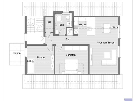 Erstbezug nach Renovierung - DG-Wohnung