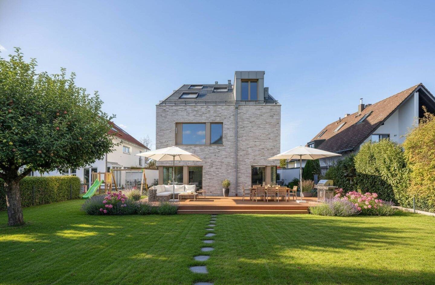 QQI: Haus im Haus Effizienzhaus mit großem Garten und Luxusausstattung