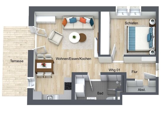 Klimafreundliche Neubauwohnung mit KfW Förderung! WE01