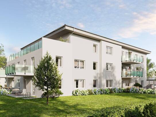 3 Zimmer Neubauwohnung, KFW40 QNG, 10 % Abschreibung, großer Balkon, Aufzug, Wärmepumpe, PV Anlage mit Speicher