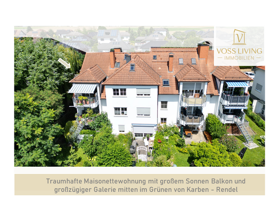 Traumhafte Maisonettewohnung mit großem Sonnen Balkon und großzügiger Galerie mitten im Grünen