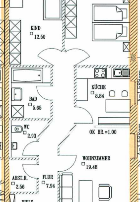 Zentrumsnahe Wohnung