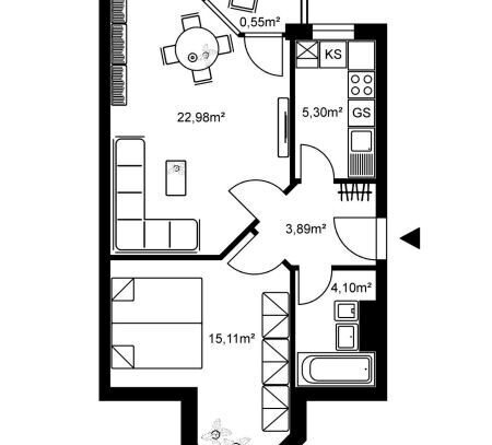 Gemütliche Wohnung mit Balkon sucht Mieter