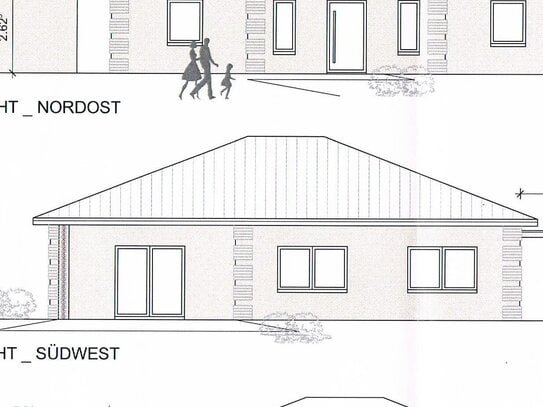 ..schlüsselfertiger Bungalow Neubau mit Wärmepumpe