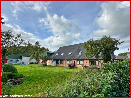 Die Natur genießen - Resthof mit drei Wohneinheiten, Nebengebäuden und Grünland