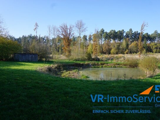 Seltene Gelegenheit - Weiher- und Wiesenflächen bei Leutershausen!