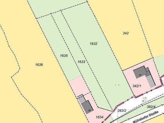 Landwirtschaftliche Wiesen mit 1460 m² und 2490 m² in Polling (Flur-Nr. 1633 und 1631)