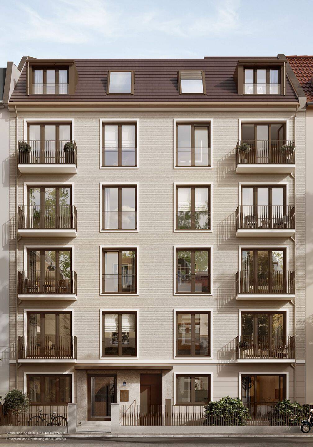 Elegante 4-Zimmer-Wohnung mit vier Balkonen