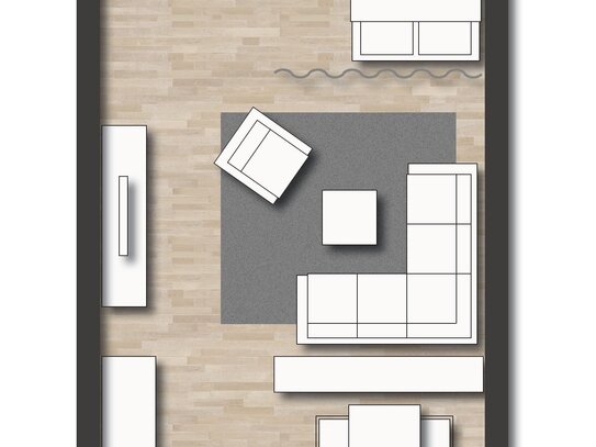 1-Zi-Wohnung in zentraler Lage