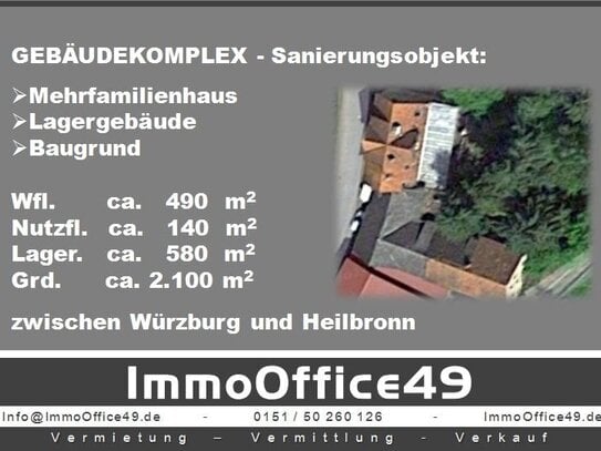 ImmoOffice49 - Gebäudekomplex mit Potential - Sanierungsobjekt