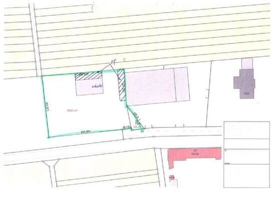 2.400 m² Gewerbegrundstück mit Lagerhalle