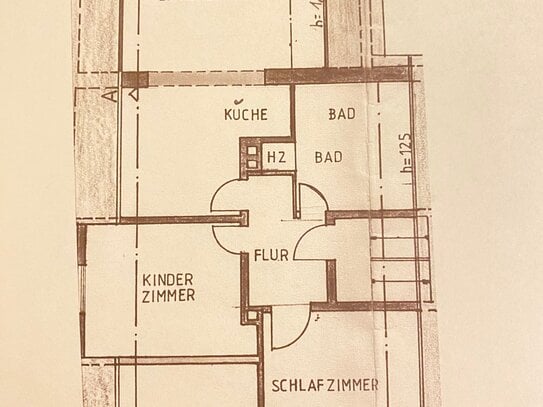 Sindlingen, 4 Zi.Whg mit EBK und Balkon