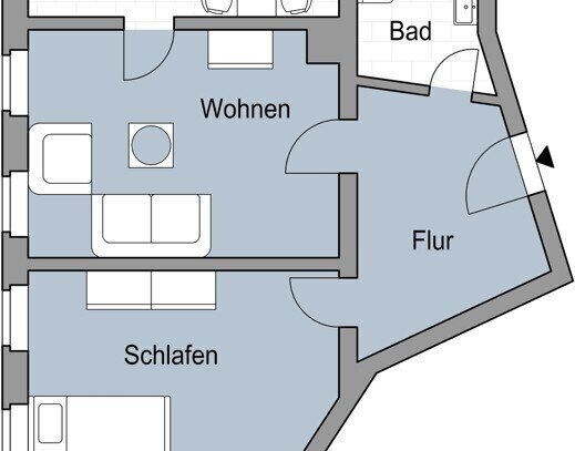 2 Zimmer Wohnung in Leipzig Leutzsch