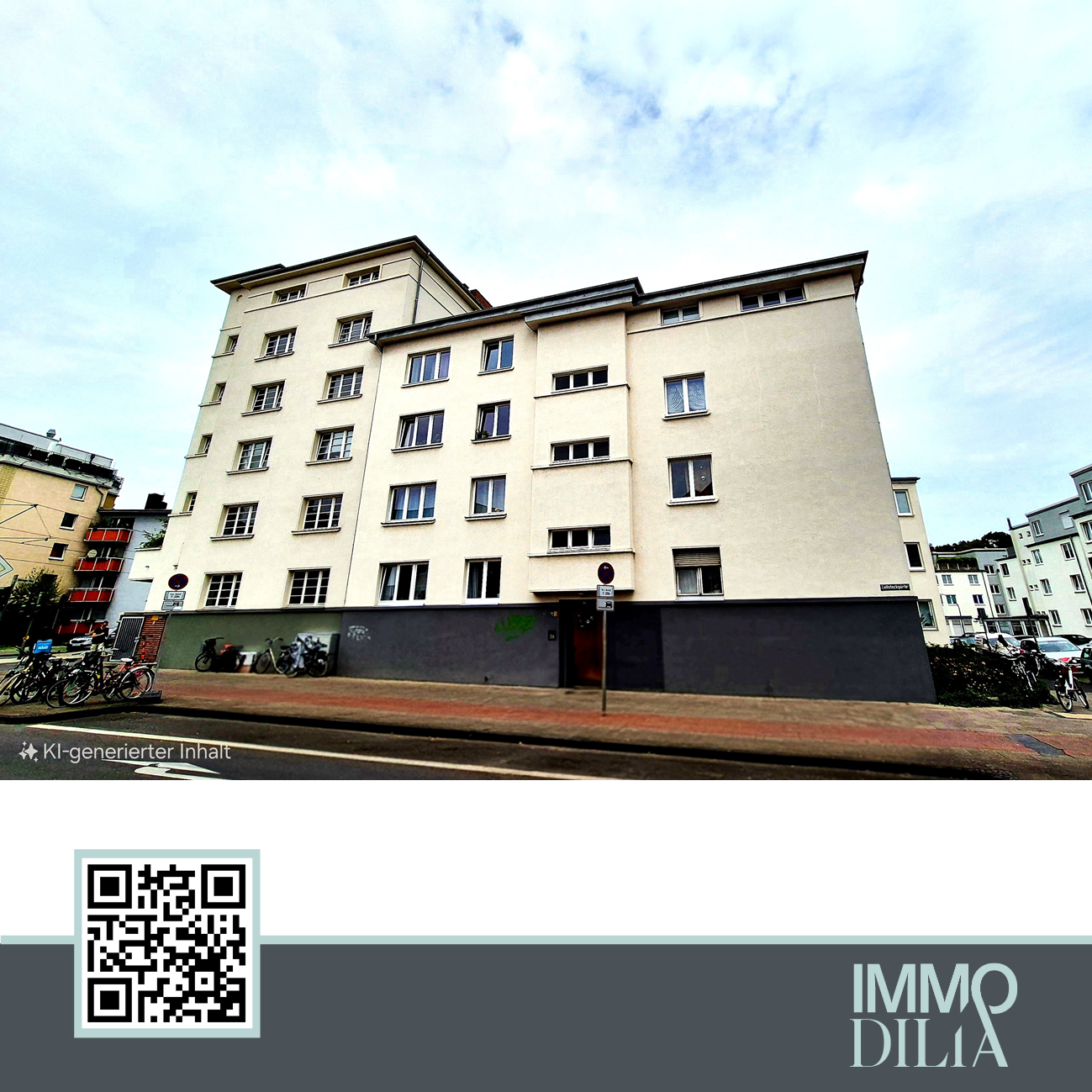 Modernisierte 3-Zimmer-Wohnung (81qm) - Loggia, Einbauküche, Provisionsfrei