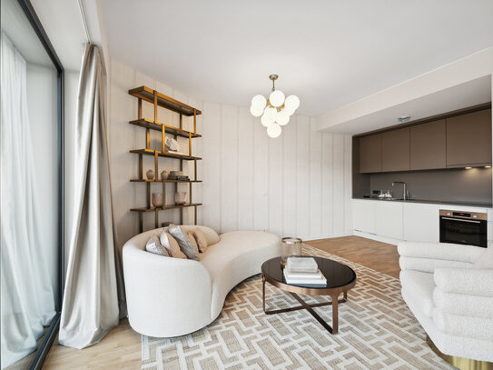 Großzügige 3-Zimmer-Wohnung mit Blick auf die Elbphilharmonie und den Grasbrookhafen