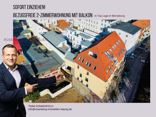 *bezugsfrei* Helle und moderne 2-Zimmerwohnung mit Balkon in Top Lage in Merseburg