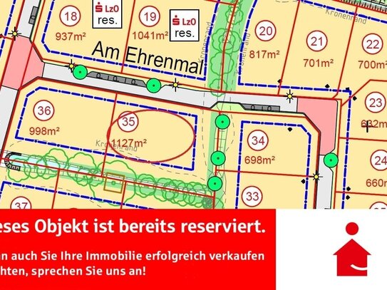 Reserviert - Zentral gelegener Bauplatz in Schortens