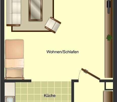 Klein, fein, mein! 1-Zimmer Appartment in Monheim. (Mindestmietdauer!)