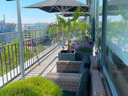 Top-Agenturloft am Kurfürstendamm mit wunderschöner 25 m Dachterrasse. - All-in-Miete