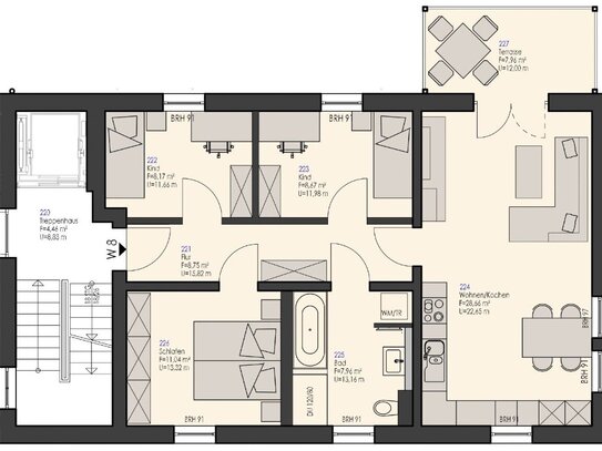 Neu gebaute, energieeffiziente u. barrierefreie 4-Zi-Wohnung mit Balkon in Rudolstadt zu vermieten !