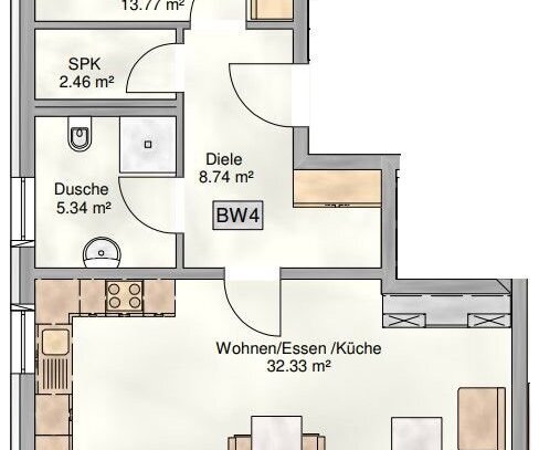 GERINGE ENERGIEKOSTEN – 2-Zimmer-Wohnung mit Balkon