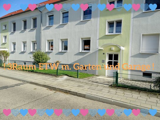 ! 3Raum ETW in Schönfließ, mit Garten und Garage !