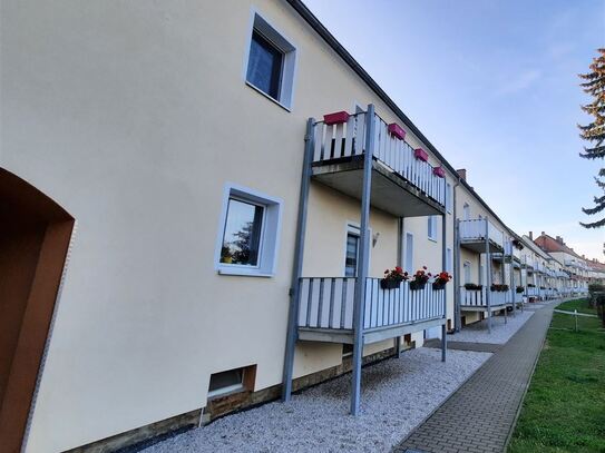 Erdgeschosswohnung mit Balkon und Kamin!