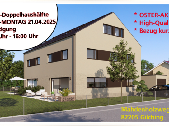 Oster-Montag Besichtigung! Luxus Doppelhaushälfte - move-in-ready - in Familienlage!