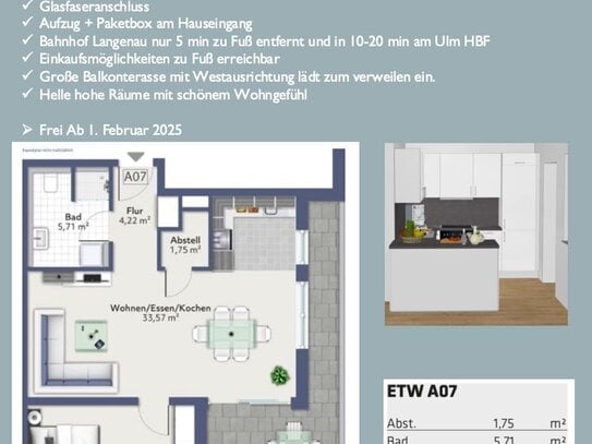 2 Zimmer Wohnung-Urban Living