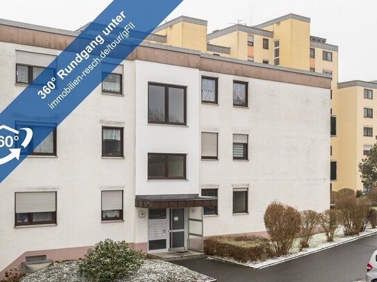 Singleappartement in Passau-Grubweg komplett renoviert mit Wannenbad, EBK und Südbalkon