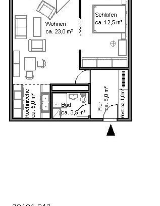 Renovierte 2-Zimmer-Wohnung mit 56,43m² sofort verfügbar