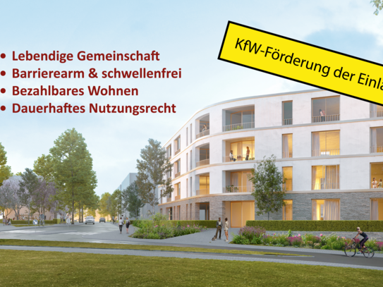 Private Wohngenossenschaft: 4-Zi. Wohnung im 1. OG/DG mit ca. 117m²