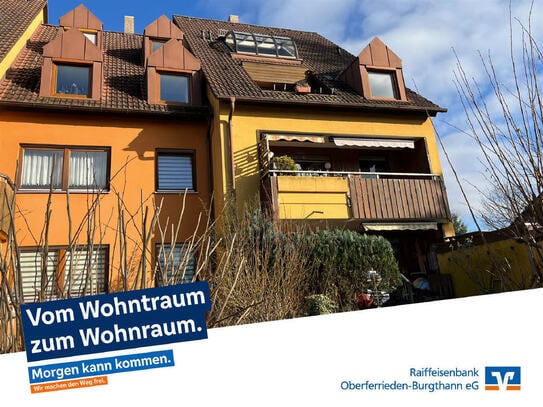 Helle 3-Zimmer-Wohnung mit Balkon und Garage in Winkelhaid