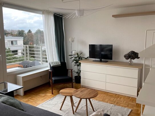 Studio-Apartment: 1-Zimmerwohnung mit Wlan, Küche, Dusche/Wc und Dachterrasse