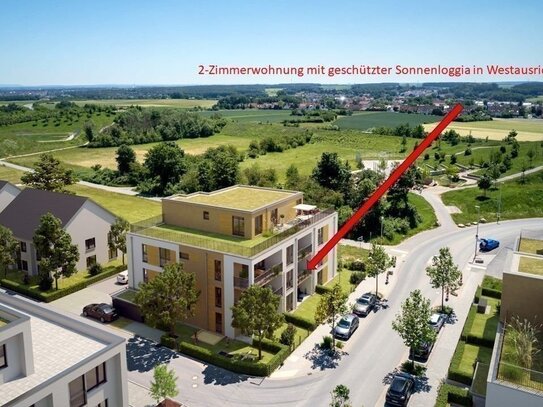 Fast ganz oben! Gemütliche 2 Zi.-Wohnung mit Westloggia - Baubeginn erfolgt