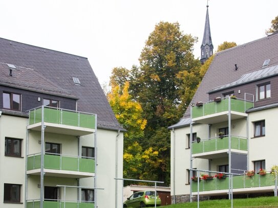 Wohnkomplex Jägerhof! 2-Raumwohnung mit Balkon und Blick ins Grüne!