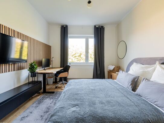 Neu renovierte 2-Zimmer-Wohnungen mit geräumigem Wohnzimmer und Arbeitsplatz