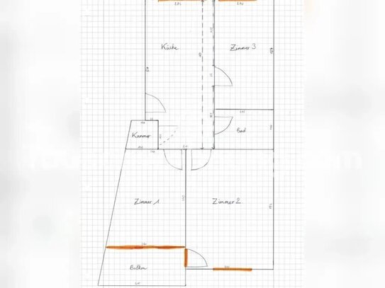 [TAUSCHWOHNUNG] Schön geschnittene Wohnung mit großem Balkon und Garten