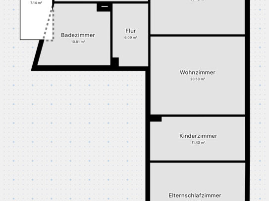 4-Raum Wohnung mit Balkon inkl. Blick ins Grüne