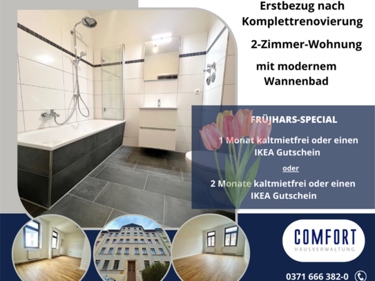 ERSTEBZUG nach Renovierung mit modernem Wannenbad !!